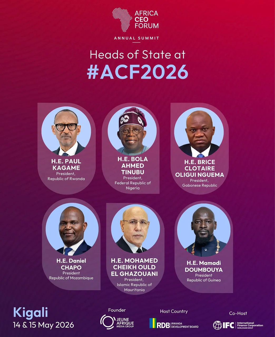 Heads of states at #ACF2026